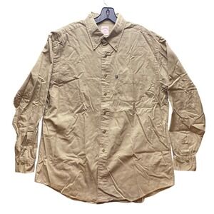 Brooks Brothers Shirts Mens Large Button Down Long‎ Sleeve Casual Khaki Preppy